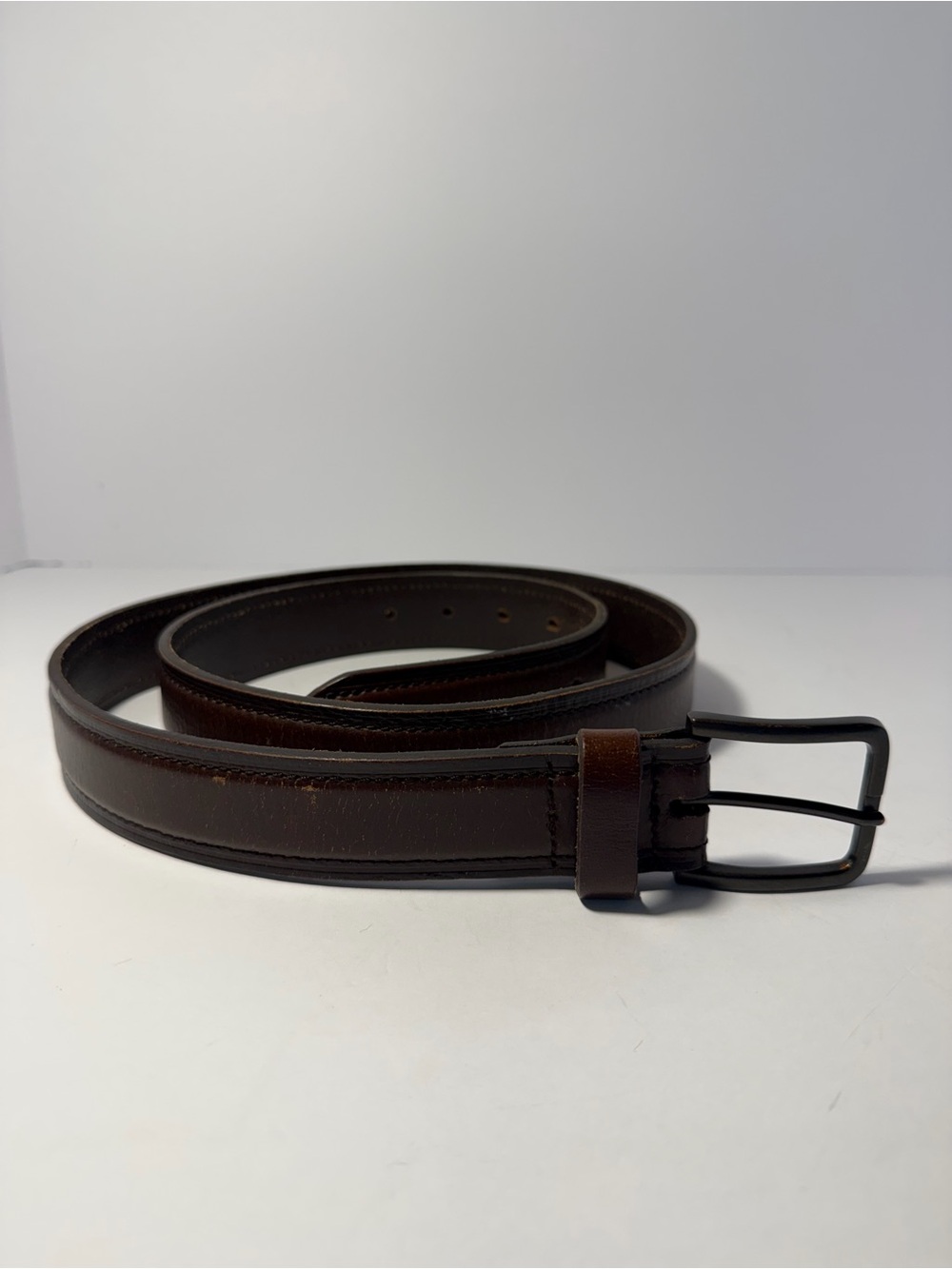 Goodfellow & Co Dark Brown Leather Dress Belt L